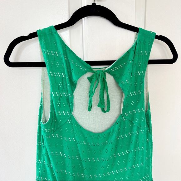 Anthropologie Postmark Sunstream Eyelet Dress Green — Small - Picture 4 of 4